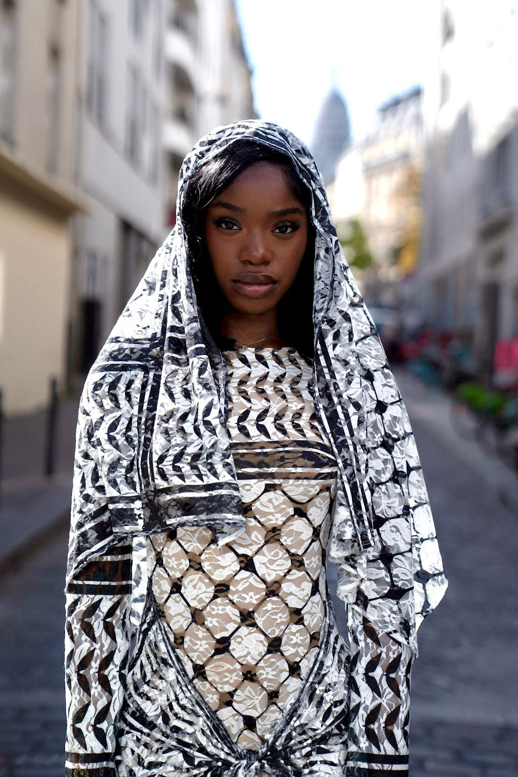 Foulard dentelle keffiyeh
