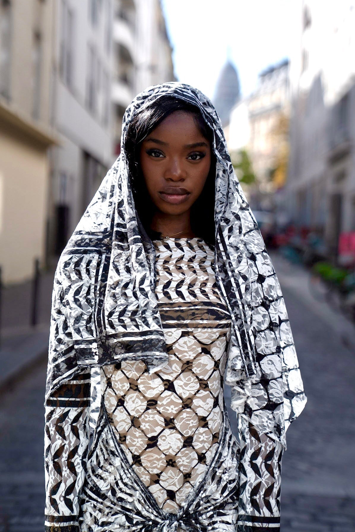 Foulard dentelle keffiyeh