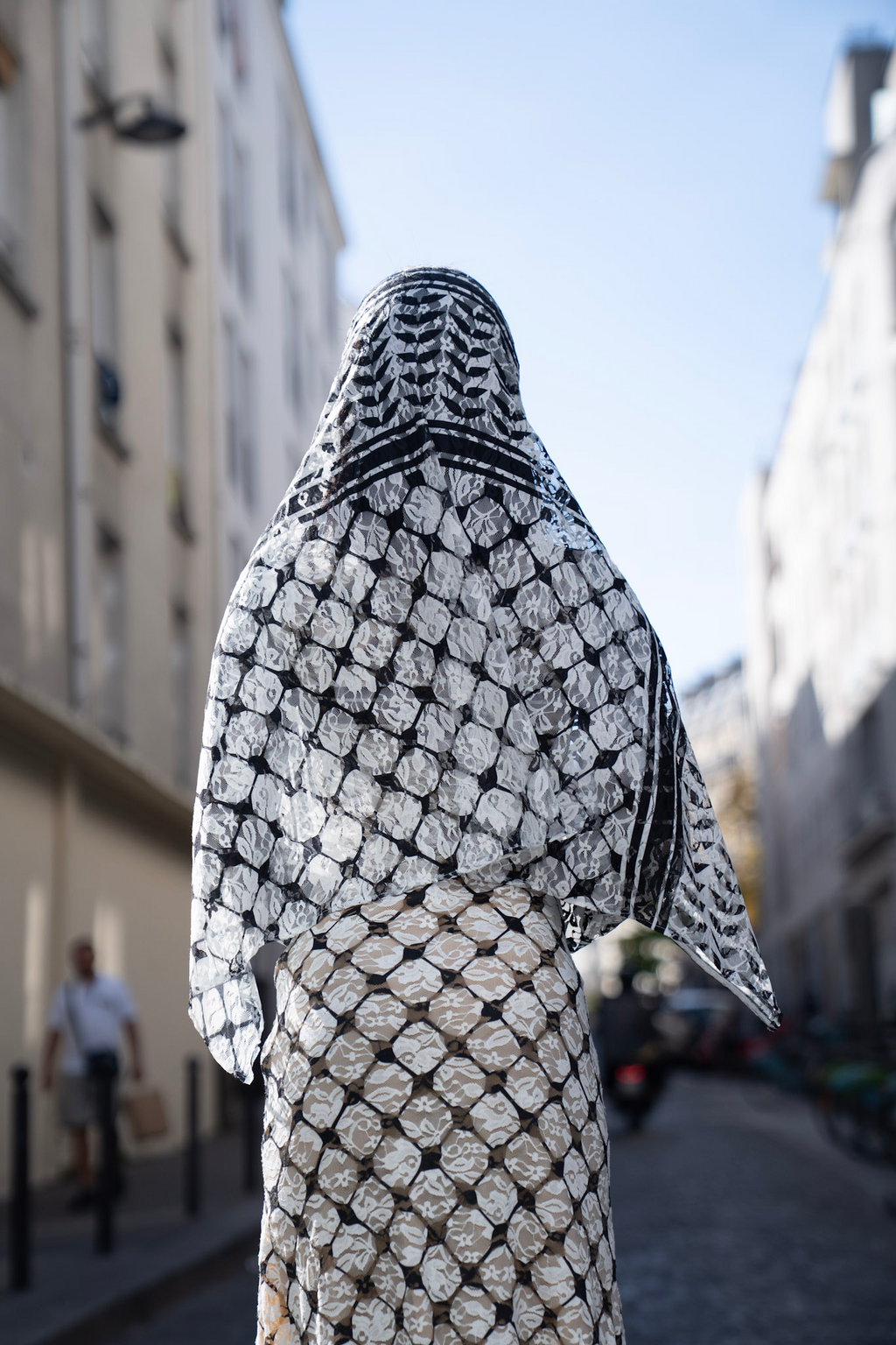Foulard dentelle keffiyeh