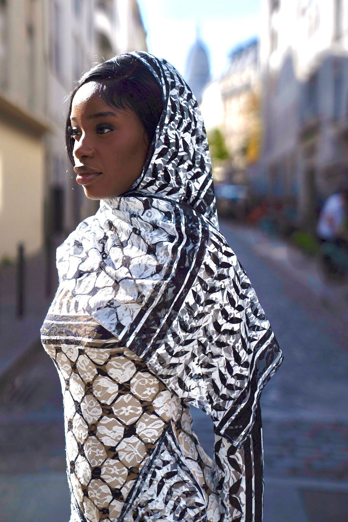 Foulard dentelle keffiyeh