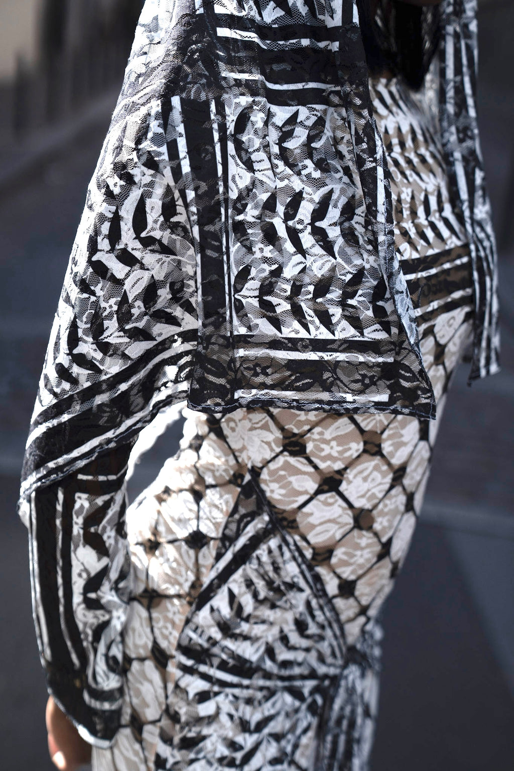 Foulard dentelle keffiyeh